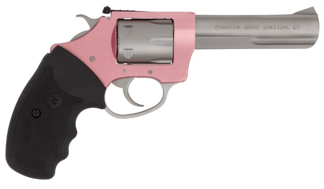 CHARTER ARMS THE PINK LADY .22 LR ALUMINUM 8 SHOT 4.2IN ADJUSTABLE STANDARD PINK STAINLESS STEEL 52232 - Win Repeating Arms Promotion